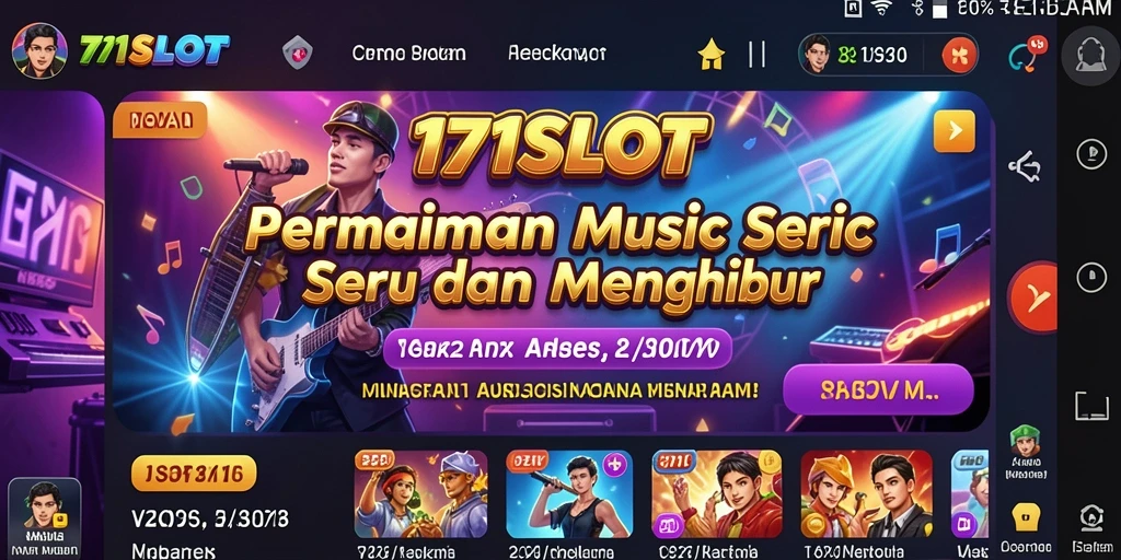 Tampilan menarik dari gameplay <strong>171SLOT</strong> dengan irama musik yang mengasyikkan.