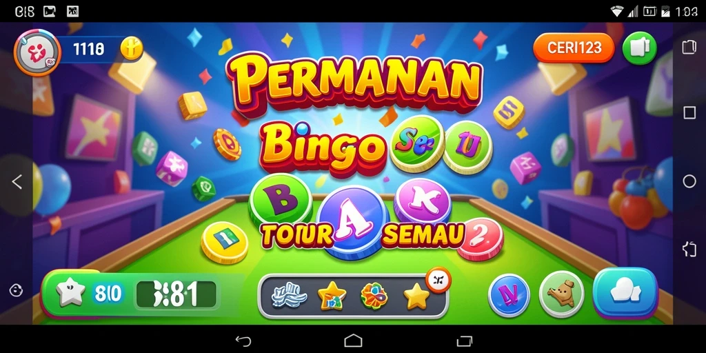 Tampilan gameplay seru CERI123 yang menghadirkan pengalaman Bingo