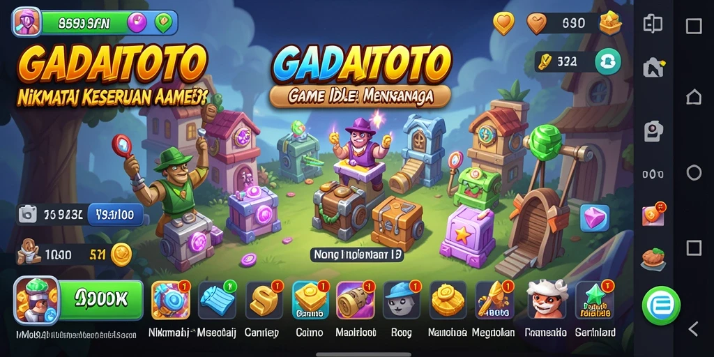 Tampilan menarik dari gameplay GADAITOTO yang santai.