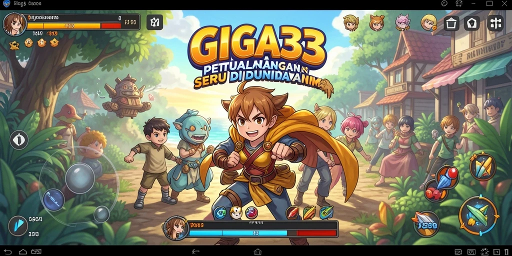 Tampilan gameplay seru dari karakter dalam GIGA33.