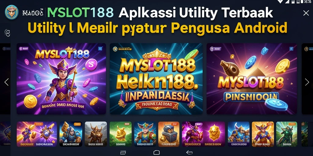 Screenshot utama MYSLOT188 menampilkan antarmuka pembersihan Utility yang intuitif.