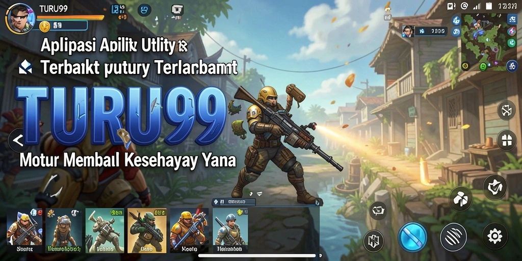 Screenshot TURU99 menampilkan antarmuka aplikasi Utility yang intuitif.